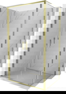 Mexen Exo sprchový kút otvárací 80 x 120 cm, transparentný, zlatý - 814-080-120-50-00