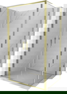 Mexen Exo sprchový kút otvárací 110 x 95 cm, transparentný, zlatý - 814-110-095-50-00