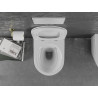 Mexen Lena WC misa Rimless s doskou s pomalým zatváraním slim, duroplast, biela/zlatá línia - 30224005