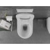 Mexen Lena WC misa Rimless s pomaly padajúcim sedátkom, duroplast, biela/Zlatá čiarový vzor - 30224005