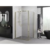 Mexen Exo-B Duo sprchový kút s otočnými dverami 120 x 95 cm, transparentný, zlatý - 814-120-095-50-00