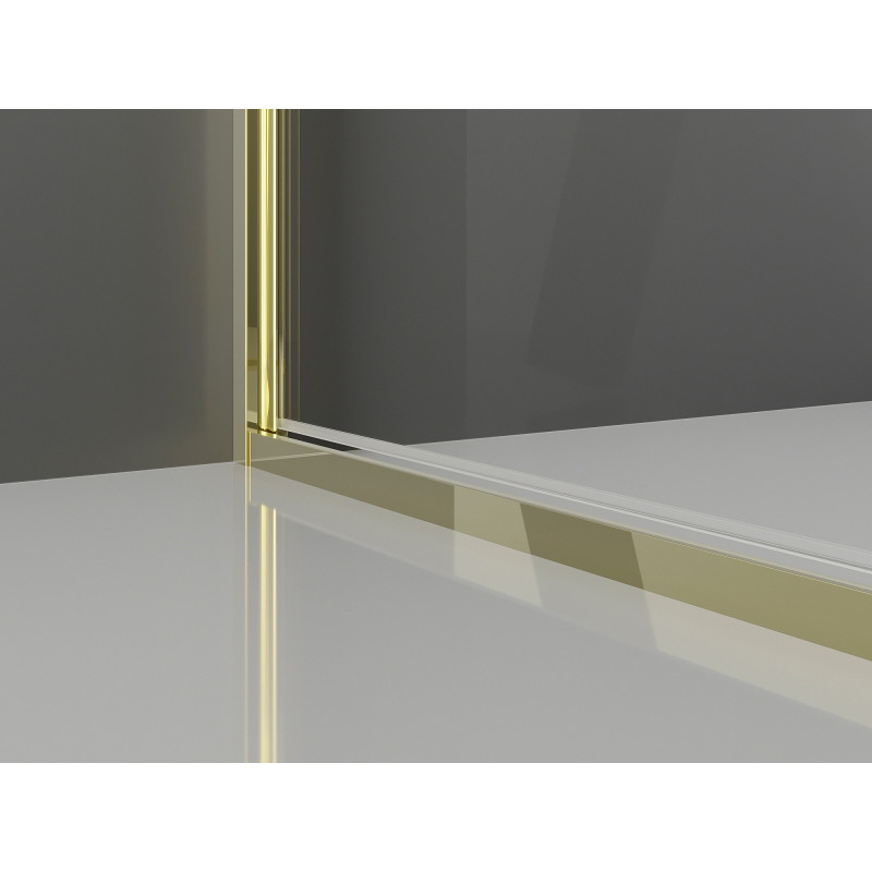 Mexen Exo-B Duo sprchový kút s otočnými dverami 120 x 95 cm, transparentný, zlatý - 814-120-095-50-00