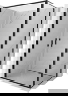 Mexen Exo sklopná sprchová kabína 110 x 90 cm, priehľadná, čierna - 814-110-090-70-00