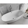 Mexen Luvo Slim voľne stojaca vaňa 170 x 75 cm, biela, prepad gun gray brúsený - 52801707500-66