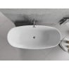 Mexen Luvo Slim voľne stojaca vaňa 170 x 75 cm, biela, prepad gun gray brúsený - 52801707500-66