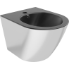 Mexen Lena bidet závesný, čierny mat/strieborný - 35224874