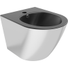 Mexen Lena závesný bidet, čierny mat/strieborný - 35224874