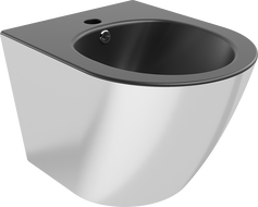 Mexen Lena závesný bidet, Čierna matná/Strieborná - 35224874