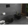 Mexen Lena závesný bidet, čierny mat/zlatá línia - 35224875
