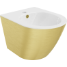 Mexen Lena bidet závesný, biely/zlatý vzor línie - 35224807