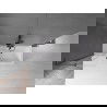 Mexen Velar L vaňová zástena 2-krídlová posuvná 70 x 150 cm, transparentná, kartáčovaná šedá - 896-070-003-01-66