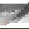 Mexen Velar L vaňová zástena 2-krídlová posuvná 80 x 150 cm, transparentná, biela - 896-080-003-01-20