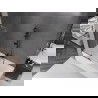 Mexen Velar L vaňová zástena 2-dielna posuvná 80 x 150 cm, transparentná, brúsená gun gray - 896-080-003-01-66