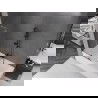 Mexen Velar L vaňová zástená 2-krídlová posuvná 80 x 150 cm, transparentná, gun metal - 896-080-003-01-95