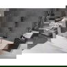 Mexen Velar L vaňová zástená 2-krídlová posuvná 80 x 150 cm, transparentná, gun metal - 896-080-003-01-95