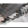 Mexen Velar L vaňová zástena 2-krídlová posuvná 80 x 150 cm, transparentná, kartáčovaná meď - 896-080-003-01-65