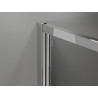 Mexen Exo-B sprchový kút s otváracími dverami 80 x 120 cm, transparentný, chróm - 817-080-120-01-00