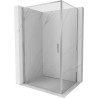 Mexen Exo-B sprchový kút s otváracími dverami 100 x 120 cm, transparentný, chróm - 817-100-120-01-00