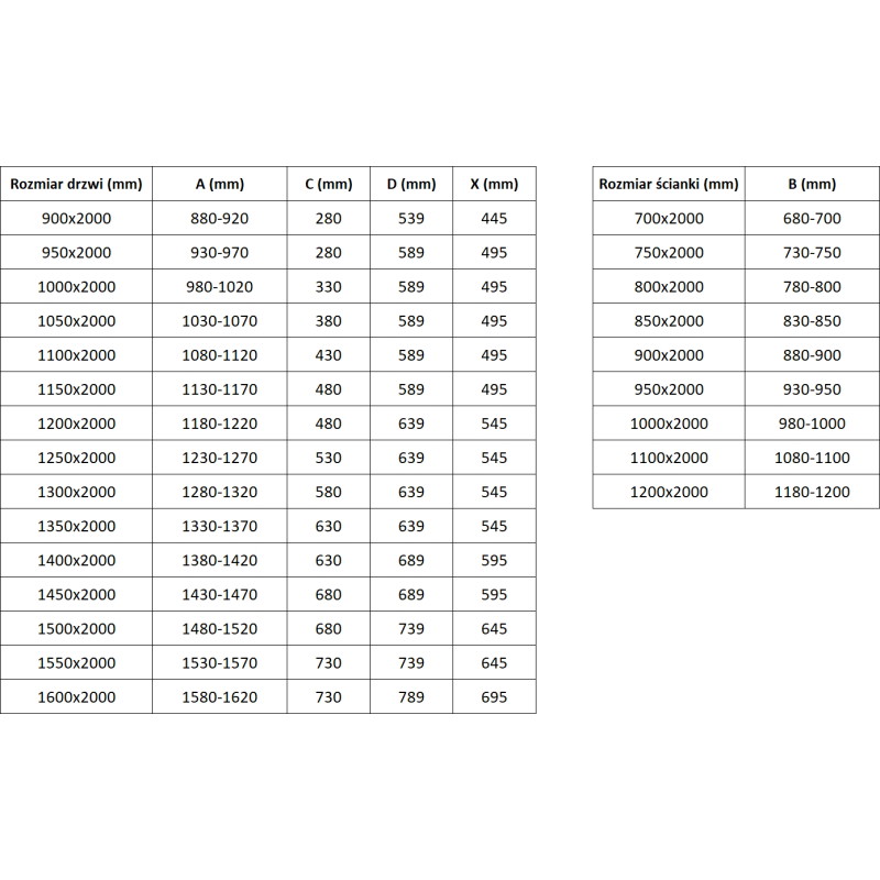 Mexen Exo-R sklopná sprchová kabína 110 x 80 cm, transparentná, chróm - 819-110-080-01-00