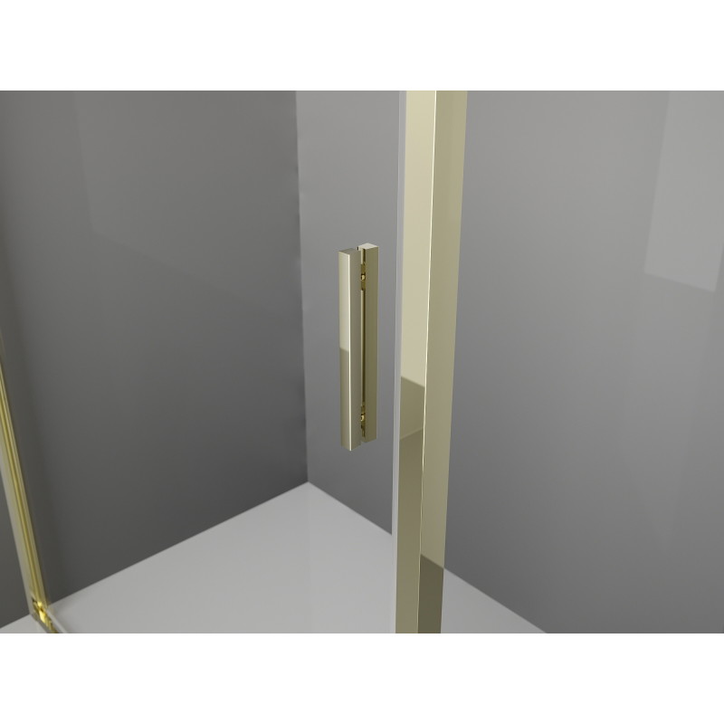 Mexen Exo-R sprchovací kút s dverami 105 x 120 cm, transparentný, zlatý - 819-105-120-50-00