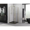 Mexen Exo-R otvorený sprchový kút 120 x 120 cm, transparentný, zlatý - 819-120-120-50-00