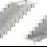 Mexen Exo odklápacia sprchová kabína 120 x 120 cm, priehľadná, zlatá - 819-120-120-50-00