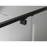 Mexen Exo-R otváracia sprchová kabína 145 x 110 cm, transparentná, čierna - 819-145-110-70-00