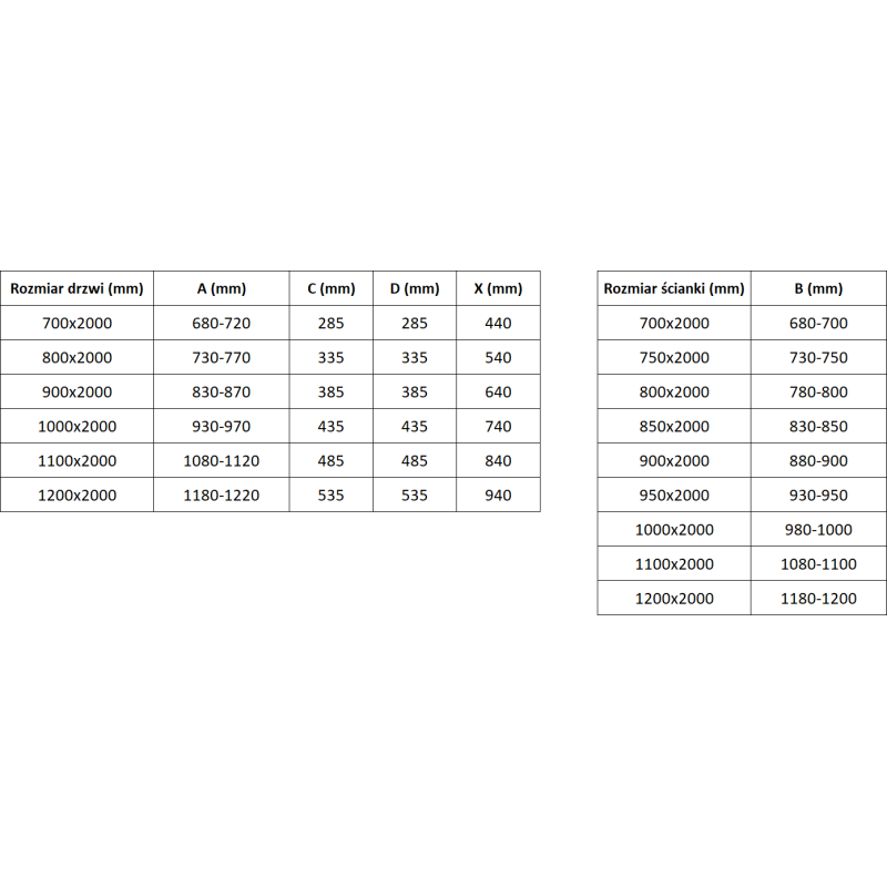 Mexen Exo sprchový kút s otváracími dverami 100 x 80 cm, priehľadný, zlatý - 8182-100-080-50-00