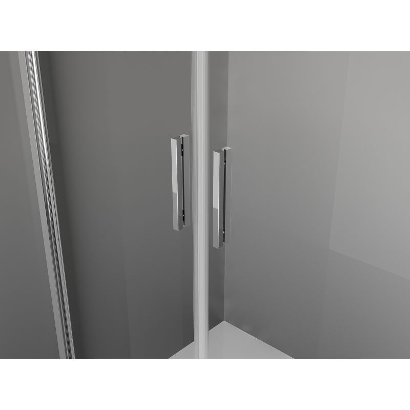 Mexen Exo otváracia sprchová kabína 110 x 120 cm, priehľadná, chróm - 8182-110-120-01-00