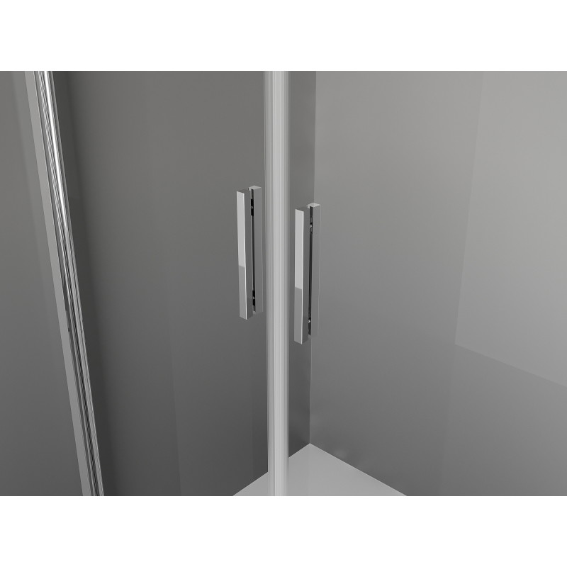 Mexen Exo-BR Duo sprchový kút s otváracími dverami 120 x 120 cm, transparentný, chróm - 8182-120-120-01-00