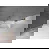 Mexen Velar L paraván na vaňu 2-krídlový zasúvací 75 x 150 cm, priehľadný, zlatý - 896-075-003-01-50