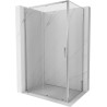 Mexen Exo-S posuvná sprchová kabína 135 x 120 cm, transparentná, chróm - 8151-135-120-01-00