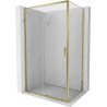 Mexen Exo-S sprchovací kút posuvný 170 x 70 cm, transparentný, zlatý - 8151-170-070-50-00