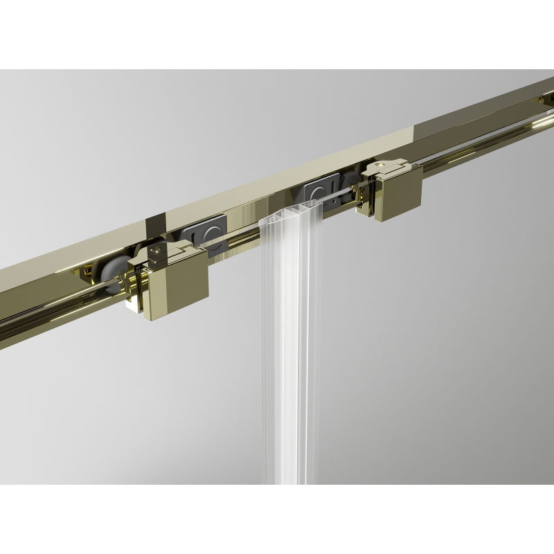 Mexen Exo posuvná sprchová kabína 170 x 80 cm, priehľadná, zlatá - 8151-170-080-50-00