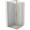 Mexen Exo-S posuvná sprchová kabína 120 x 120 cm, transparentná, zlatá - 8151-120-120-50-00