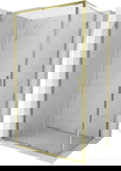 Mexen Exo posuvná sprchová kabína 180 x 120 cm, transparentná, zlatá - 8151-180-120-50-00