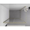 Mexen Exo-S zasúvací sprchový kút 200 x 120 cm, transparentný, zlatý - 8151-200-120-50-00