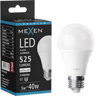 Mexen Nova LED žiarovka E27, A60, 5W, Neutrálna - 4000K, 525 lm - L100-E27-0540-01