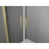 Mexen Exo-BR Duo rolovacia sprchová kabína 110 x 90 cm, priehľadná, zlatá - 8182-110-090-50-00