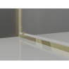 Mexen Exo-BR Duo otváracia sprchová kabína 120 x 120 cm, transparentná, zlatá - 8182-120-120-50-00