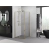 Mexen Exo-BR Duo sprchovací kút s otváracími dverami 110 x 110 cm, transparentný, zlatý - 8182-110-110-50-00
