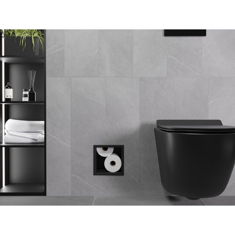 Mexen X-Wall-B zásobník na toaletný papier, čierny - 1975