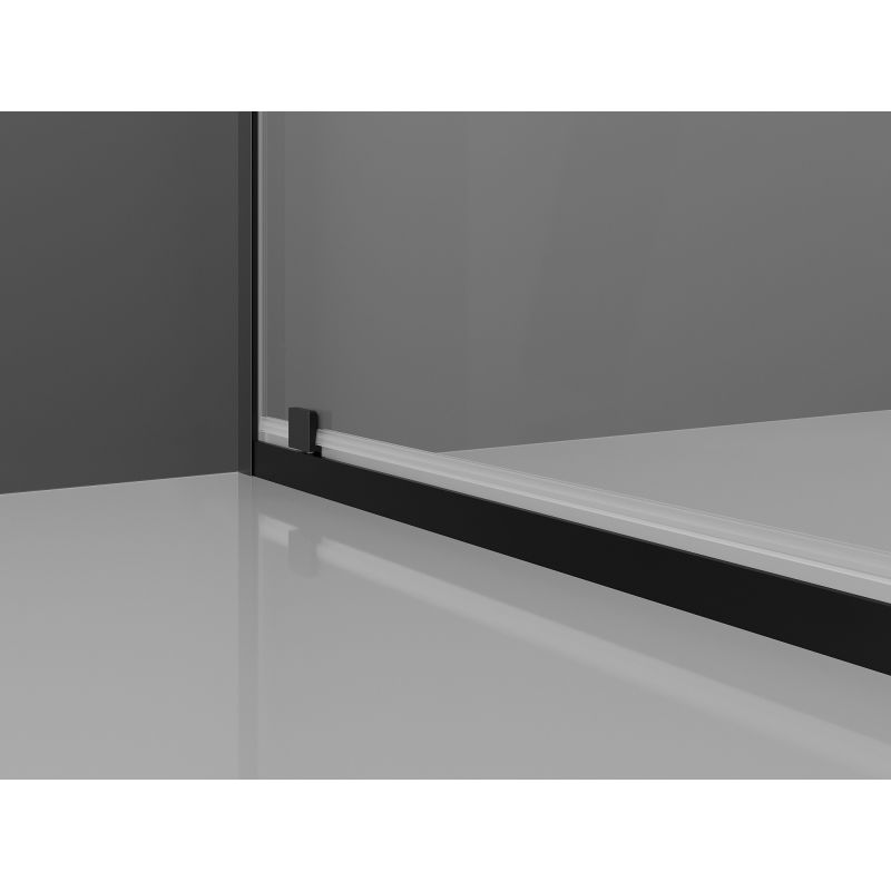 Mexen Exo otváracia sprchová kabína 120 x 75 cm, priehľadná, čierna - 8182-120-075-70-00