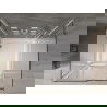 Mexen Omega sprchový kút 3-stenný, posuvný 100 x 100 cm, transparentný, chróm + vanička Flat - 825-100-100-01-00-3s-4010