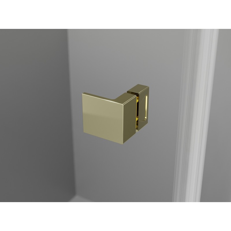 Mexen Lunar Duo sprchové dvere otočné 170 cm, transparentné, zlaté - 834D-170-000-50-00