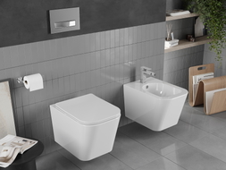 Mexen Teo miska WC Rimless s doskou s pomalým zatváraním slim, duroplast, biela lesklá - 30850600