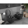 Mexen Teo wc misa Rimless s pomaly uzatvárajúcou sa doskou slim, duroplast, čierna matná - 30850685