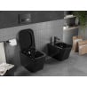 Mexen Teo WC misa Rimless s pomaly padajúcim doskom slim, duroplast, čierny lesk - 30854070