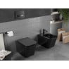 Mexen Teo WC misa Rimless s pomaly padajúcim doskom slim, duroplast, čierny lesk - 30854070