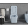 Mexen Teo miska wc Rimless s doskou s pomalým zatváraním slim, duroplast, sivá-modrá matná - 30854069
